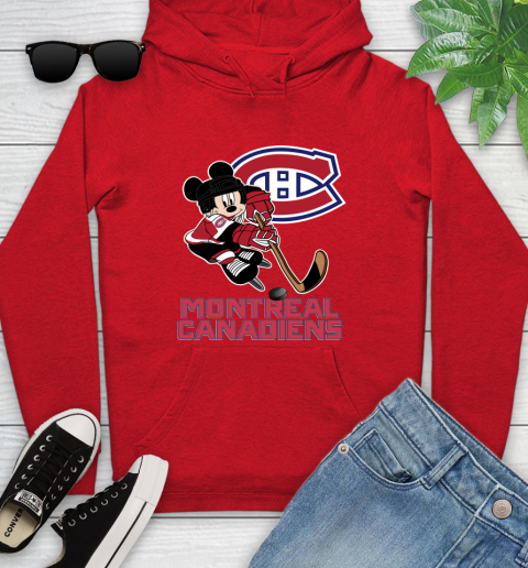 NHL Montreal Canadiens Mickey Mouse Disney Hockey T Shirt Youth Hoodie 11