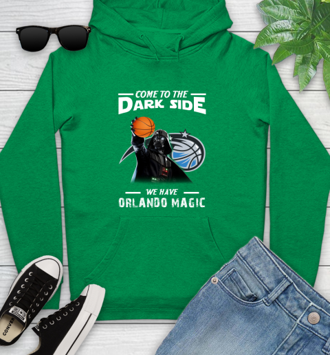 NBA Come To The Dark Side We Have Orlando Magic Star Wars Darth Vader Basketball Youth Hoodie 9