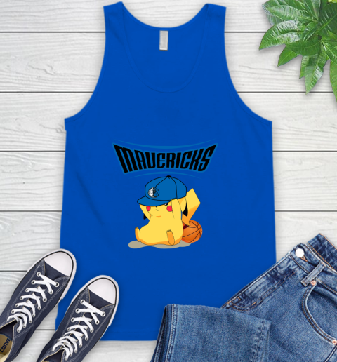 NBA Pikachu Basketball Sports Dallas Mavericks Tank Top 5