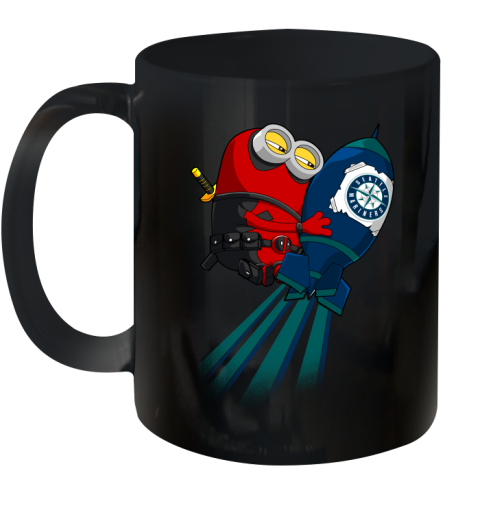 MLB Baseball Seattle Mariners Deadpool Minion Marvel Shirt Ceramic Mug 11oz