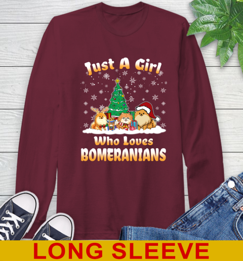 Christmas Just a girl who love pomeranians dog pet lover 61
