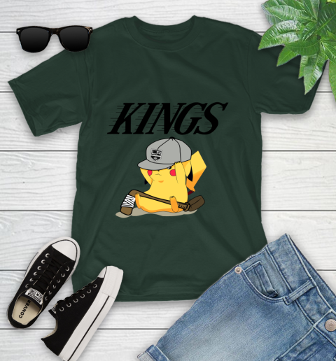 NHL Pikachu Hockey Sports Los Angeles Kings Youth T-Shirt 5