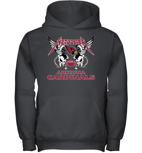 Arizona Cardinals Metallica Heavy Metal Football Youth Hoodie