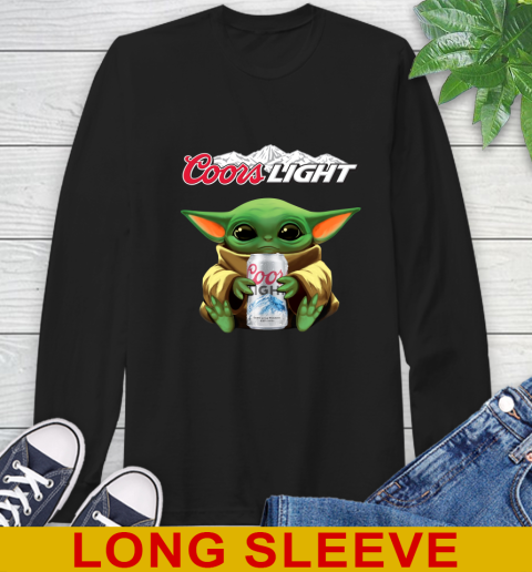 Star Wars Baby Yoda Hugs Coors Beer Shirt 59