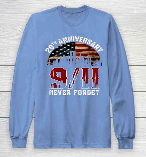 Never Forget 9 11 20th Anniversary Patriot Day 2021 Long Sleeve T-Shirt 8