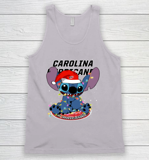 Carolina Hurricanes NHL Hockey noel stitch Christmas Tank Top 2