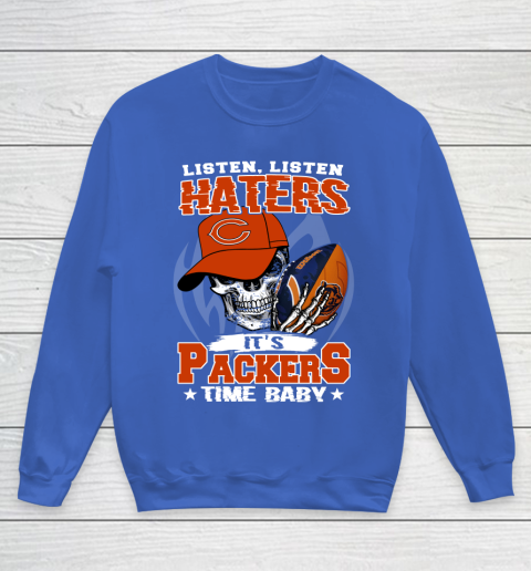 Listen Haters It is BEARS Time Baby NFL Youth Sweatshirt 6