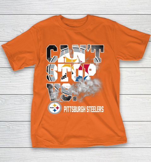 NFL Pittsburgh Steelers Can't Stop Vs Youth T-Shirt 4