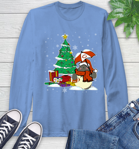 Chicago Bears NFL Football Cute Tonari No Totoro Christmas Sports Long Sleeve T-Shirt 12