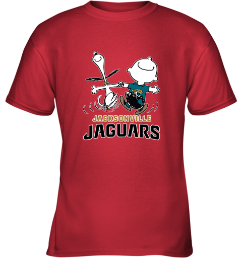 Jacksonville Jaguars Snoopy and Charlie Brown Peanuts shirt