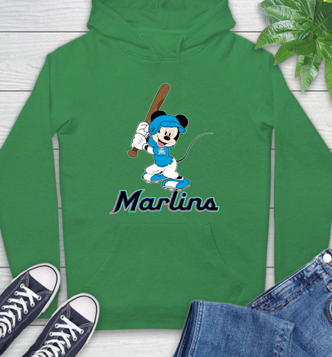 MLB Baseball Miami Marlins Cheerful Mickey Mouse Shirt Hoodie 8