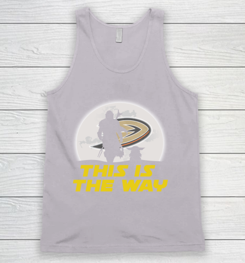 Anaheim Ducks NHL Ice Hockey Star Wars Yoda And Mandalorian This Is The Way Tank Top 3