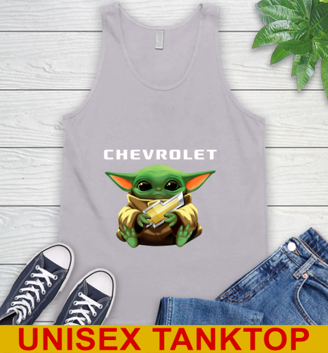 Star Wars Baby Yoda Hugs Chevrolet Car Shirt 69