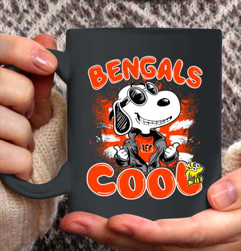 NFL Football Cincinnati Bengals Cool Snoopy Shirt Ceramic Mug 15oz