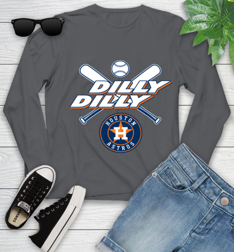 MLB Houston Astros Dilly Dilly Baseball Sports Youth Long Sleeve 8