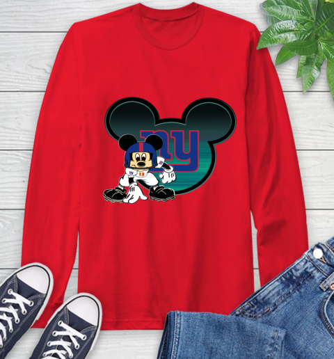 NFL New York Giants Mickey Mouse Disney Football T Shirt Long Sleeve T-Shirt 10