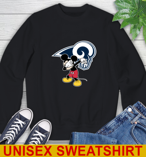 Los Angeles Rams NFL Football Dabbing Mickey Disney Sports Sweatshirt 2