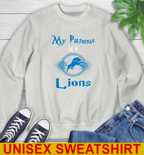 NFL Football Harry Potter My Patronus Is A Detroit Lions Sweatshirt 5