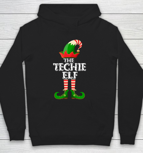 Techie Elf Funny Matching Family Group Christmas Gifts Hoodie