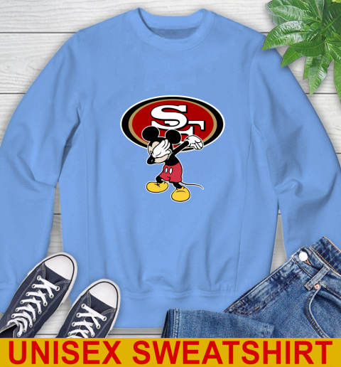 San Francisco 49ers NFL Football Dabbing Mickey Disney Sports Sweatshirt 11