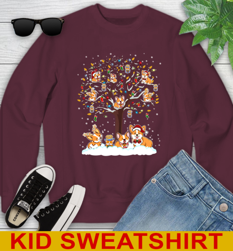 Corgi dog pet lover light christmas tree shirt 112