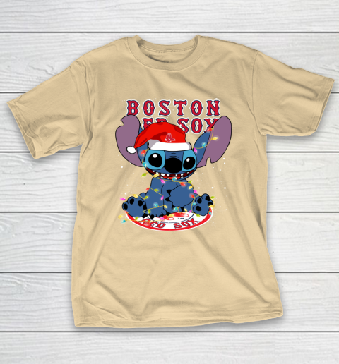 Boston Red Sox MLB noel stitch Baseball Christmas T-Shirt 5