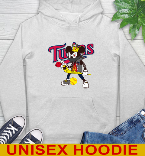 Minnesota Twins MLB Baseball Mickey Peace Sign Sports Hoodie