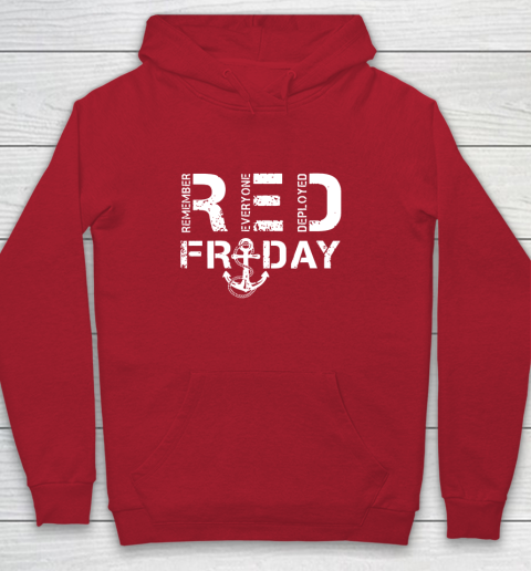 On Fridays We Wear Red Friday Military Navy Soldiers Youth Hoodie 7