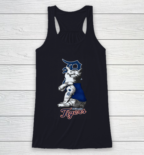 MLB Baseball My Cat Loves Detroit Tigers Racerback Tank 8 MLB Baseball My Cat Loves Detroit Tigers Racerback Tank - Image 8