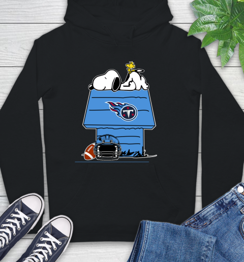 Tennessee Titans NFL Football Snoopy Woodstock The Peanuts Movie Hoodie 2