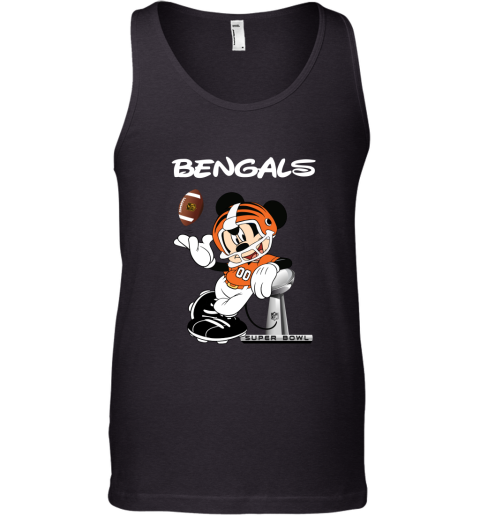 Mickey Bengals Taking The Super Bowl Trophy Football Tank Top