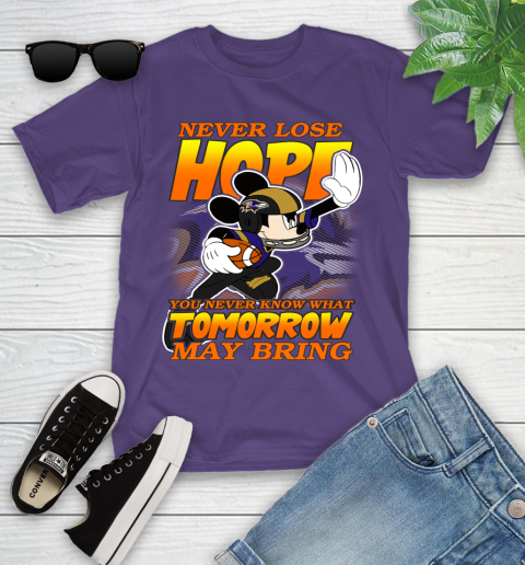 Buffalo Bills NFL Football Mickey Disney Never Lose Hope (2) Youth T-Shirt 3