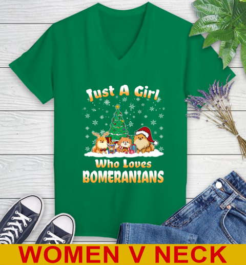 Christmas Just a girl who love pomeranians dog pet lover 77