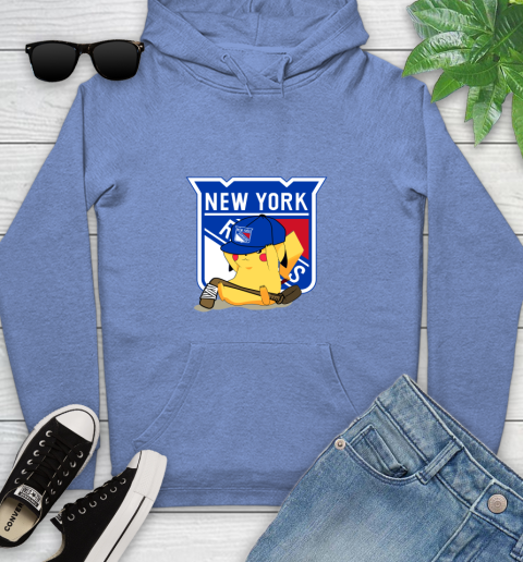 NHL Pikachu Hockey Sports New York Rangers Youth Hoodie 12