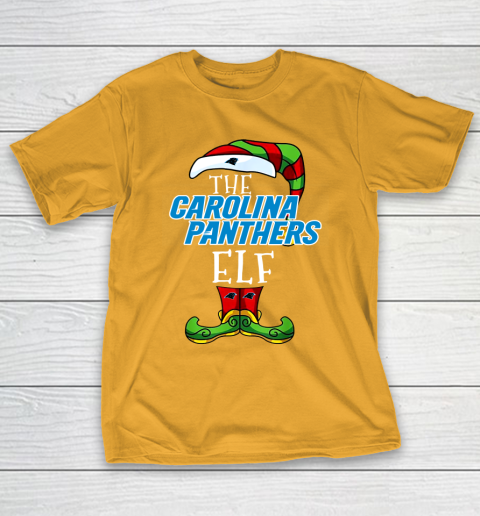 Carolina Panthers Christmas ELF Funny NFL T-Shirt 2