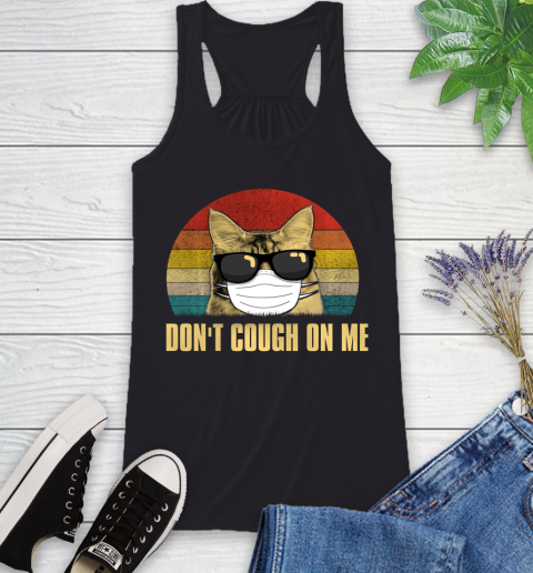 Nurse Shirt Funny Flu Don't Cough On Me Vintage Cat Lover gift T Shirt Racerback Tank