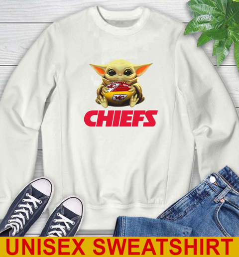 NFL Football Kansas City Chiefs Baby Yoda Star Wars Shirt Sweatshirt