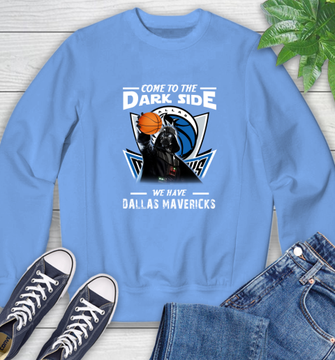 NBA Come To The Dark Side We Have Dallas Mavericks Star Wars Darth Vader Basketball Sweatshirt 11