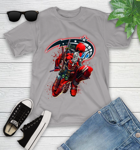 NBA Deadpool Marvel Comics Sports Basketball Orlando Magic Youth T-Shirt 4