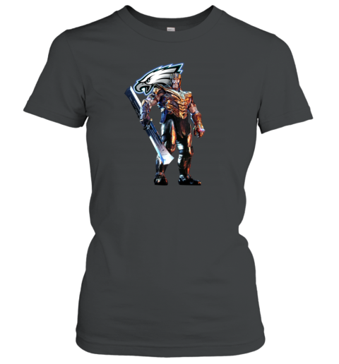 NFL Thanos Marvel Avengers Endgame Football Philadelphia Eagles Women's T-Shirt
