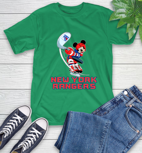 NHL Hockey New York Rangers Cheerful Mickey Mouse Shirt T-Shirt 8