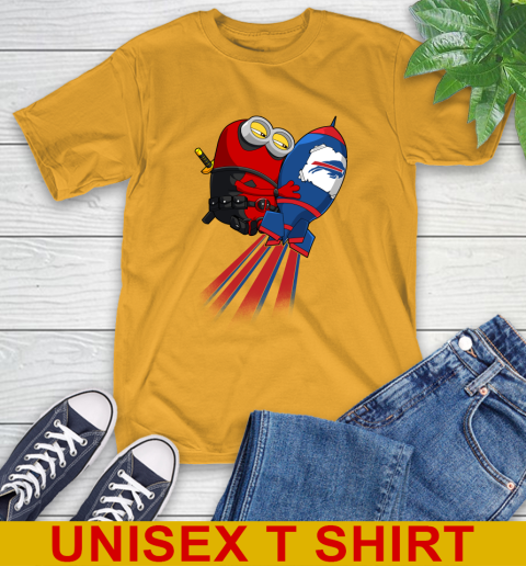 NFL Football Buffalo Bills Deadpool Minion Marvel Shirt T-Shirt 2