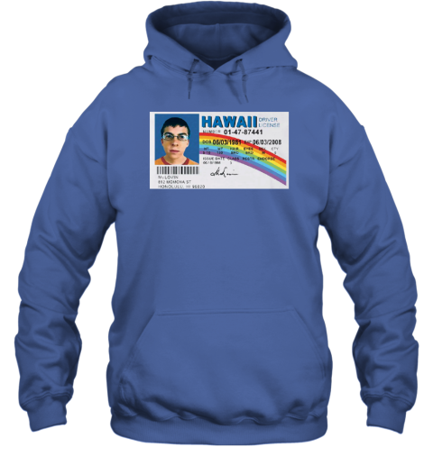 mclovin hawaii id shirt