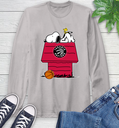 Toronto Raptors NBA Basketball Snoopy Woodstock The Peanuts Movie Long Sleeve T-Shirt 12