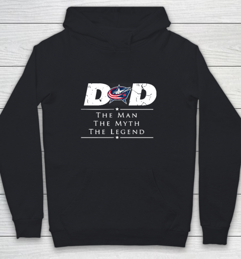 Columbus Blue Jackets NHL Ice Hockey Dad The Man The Myth The Legend Youth Hoodie