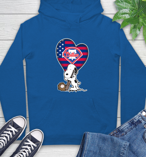 Philadelphia Phillies MLB Baseball The Peanuts Movie Adorable Snoopy Hoodie 9