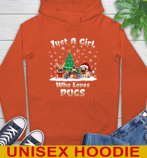 Christmas Just a girl who love pugs dog pet lover 16