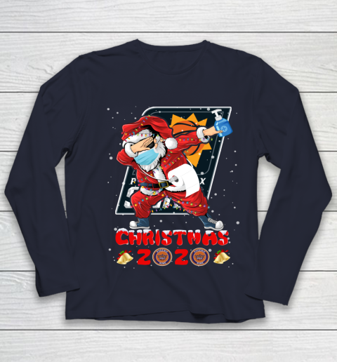 Phoenix Suns Funny Santa Claus Dabbing Christmas 2020 NBA Youth Long Sleeve 2