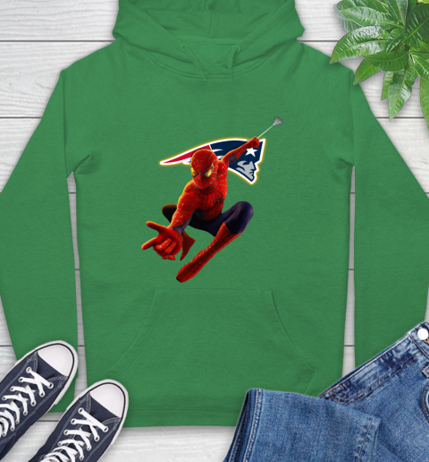NFL Spider Man Avengers Endgame Football New England Patriots Hoodie 9 NFL Spider Man Avengers Endgame Football New England Patriots Hoodie - Image 9