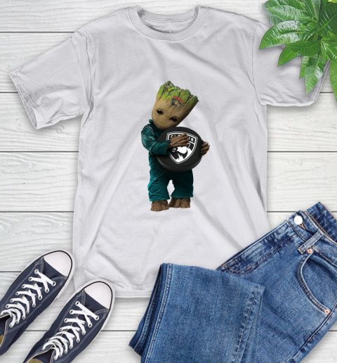 NHL Groot Guardians Of The Galaxy Hockey Sports Florida Panthers T-Shirt 12